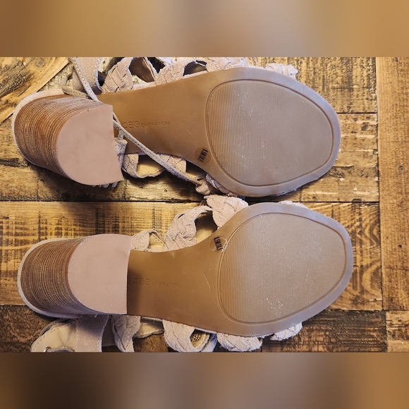 BCBGeneration Taupe Ladina Braided Heels 8.5 💗 - Picture 8 of 8